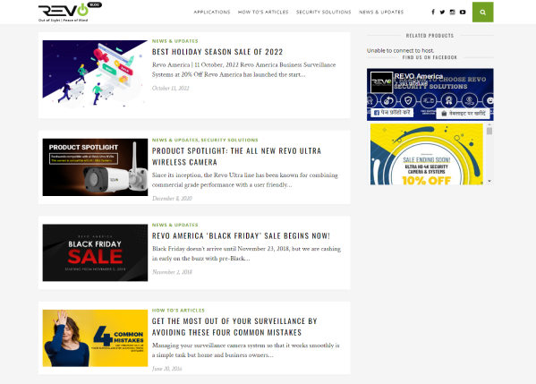 Revo Portfolio blogs Section
